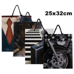 "Male" Gift Bags 25x32cm, assorted